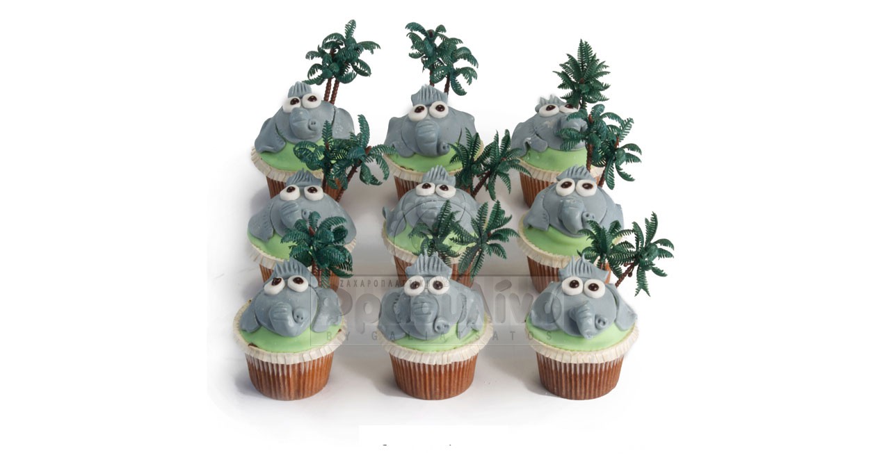 Cupcakes ελεφαντάκια